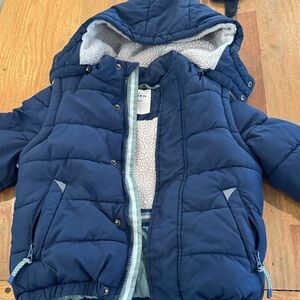 Mini Boden Dark Blue Puffer Jacket